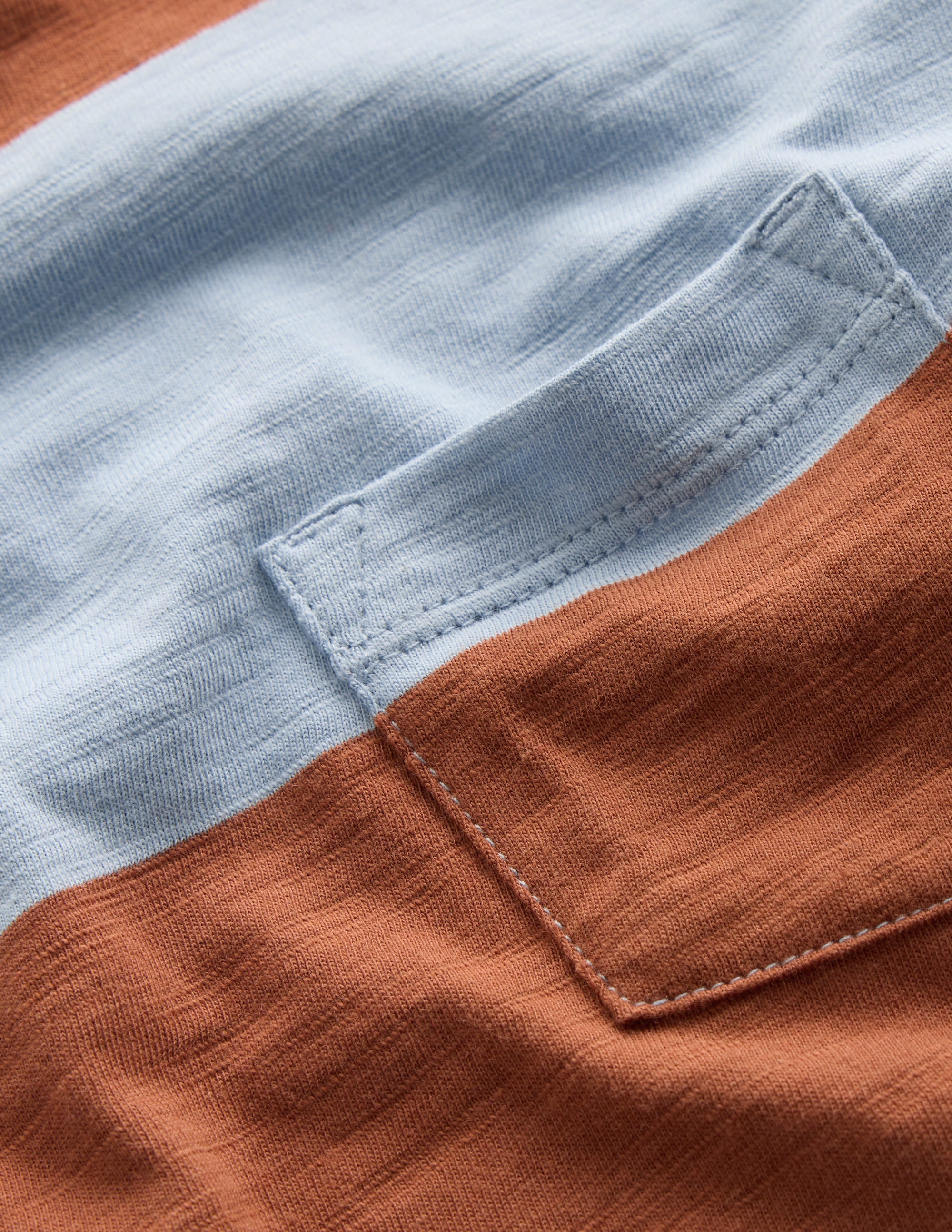 Everyday Long Sleeve T-Shirt-Glacier Blue / Russet - Image 3