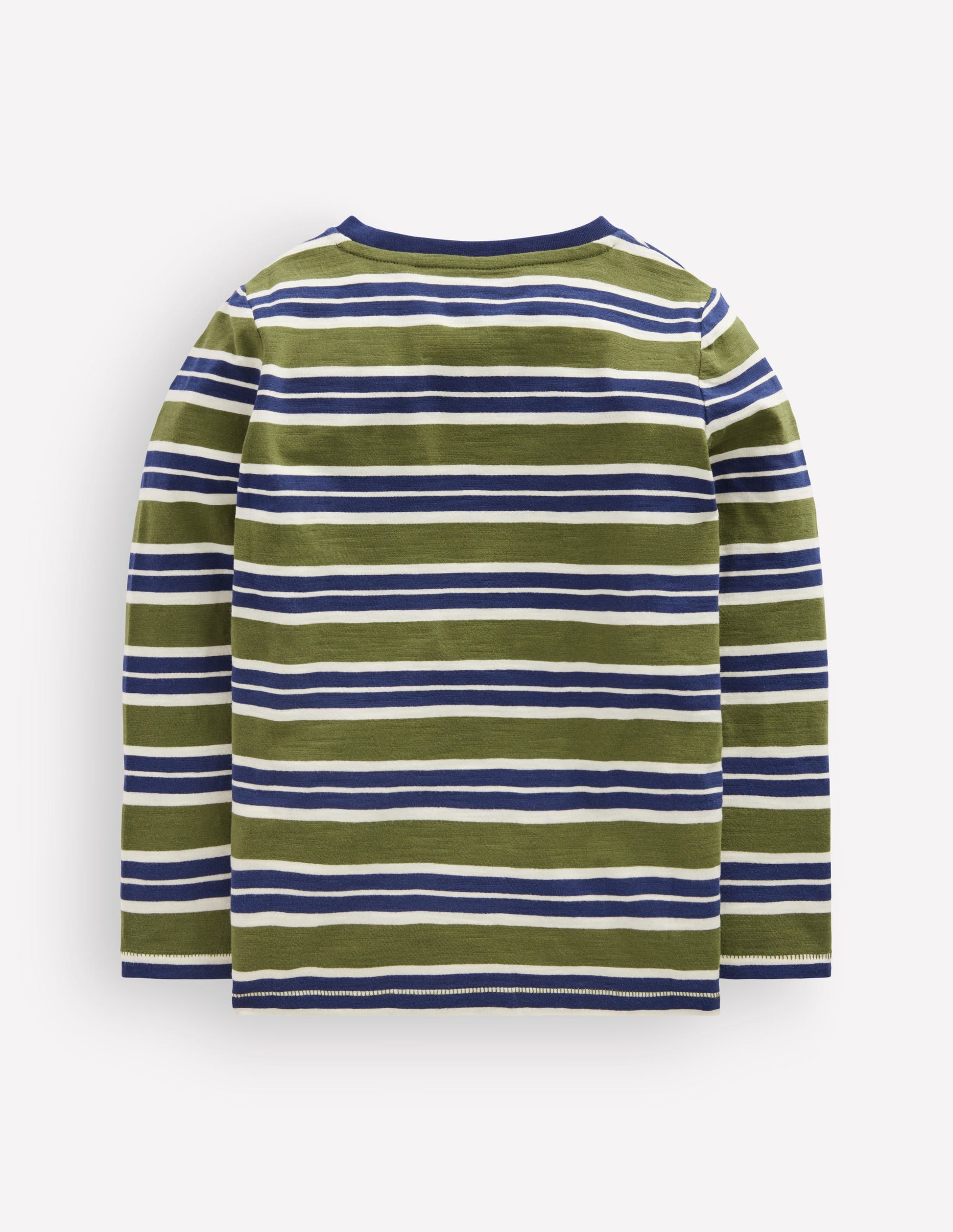 Everyday Long Sleeve T-Shirt-College Navy / Chive-3
