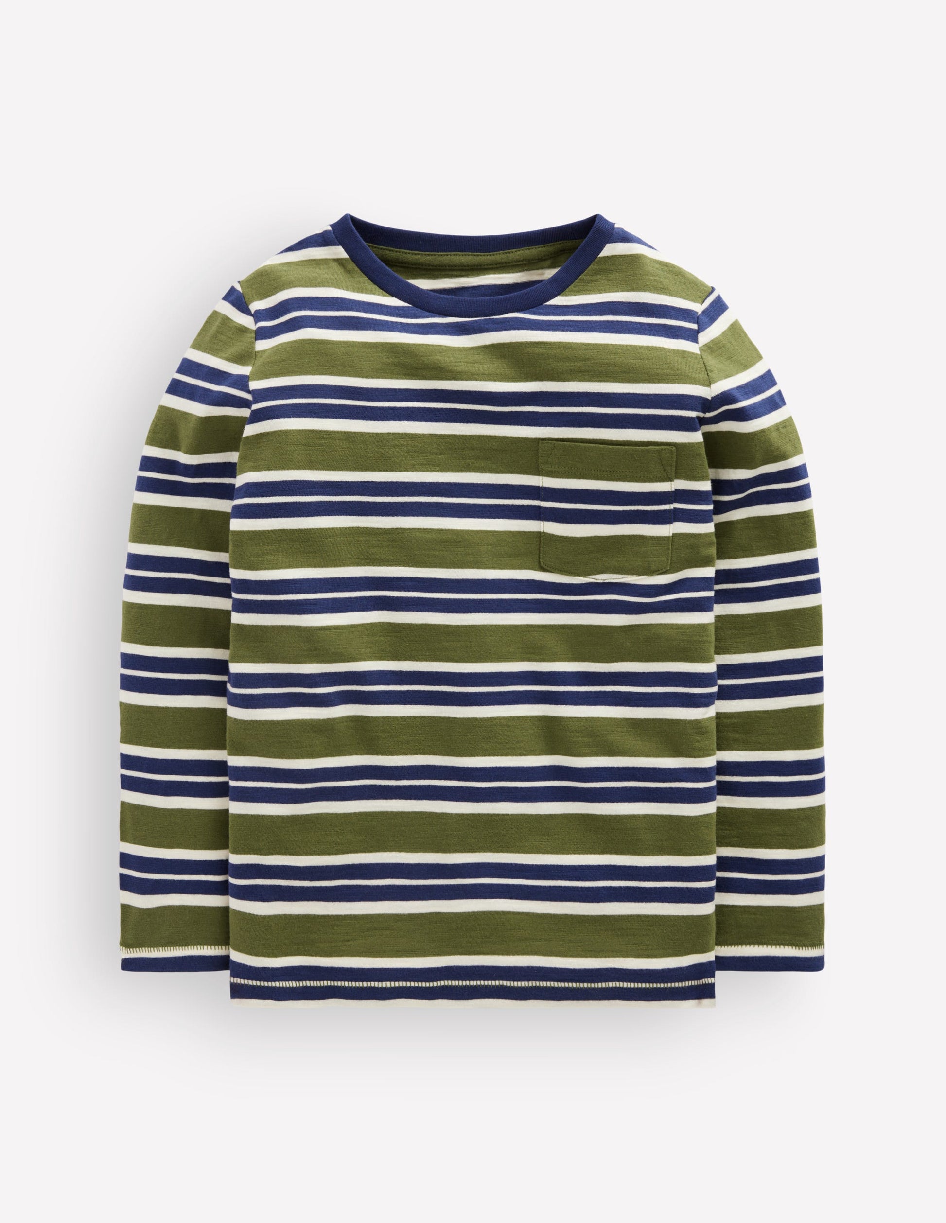 Everyday Long Sleeve T-Shirt-College Navy / Chive-2