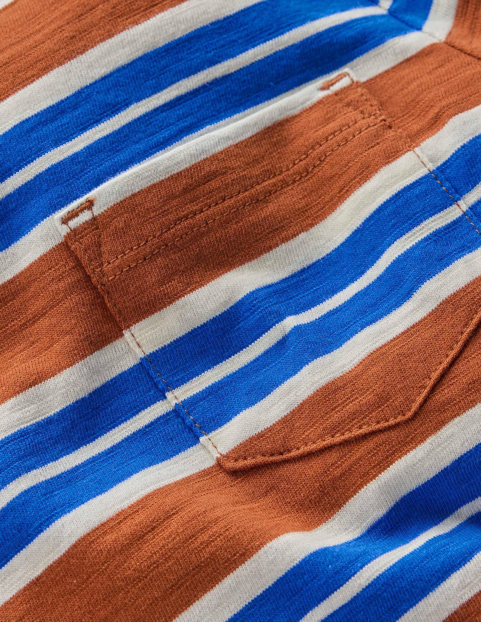 Everyday Long Sleeve T-Shirt-Brown / Gallery Blue - Image 4