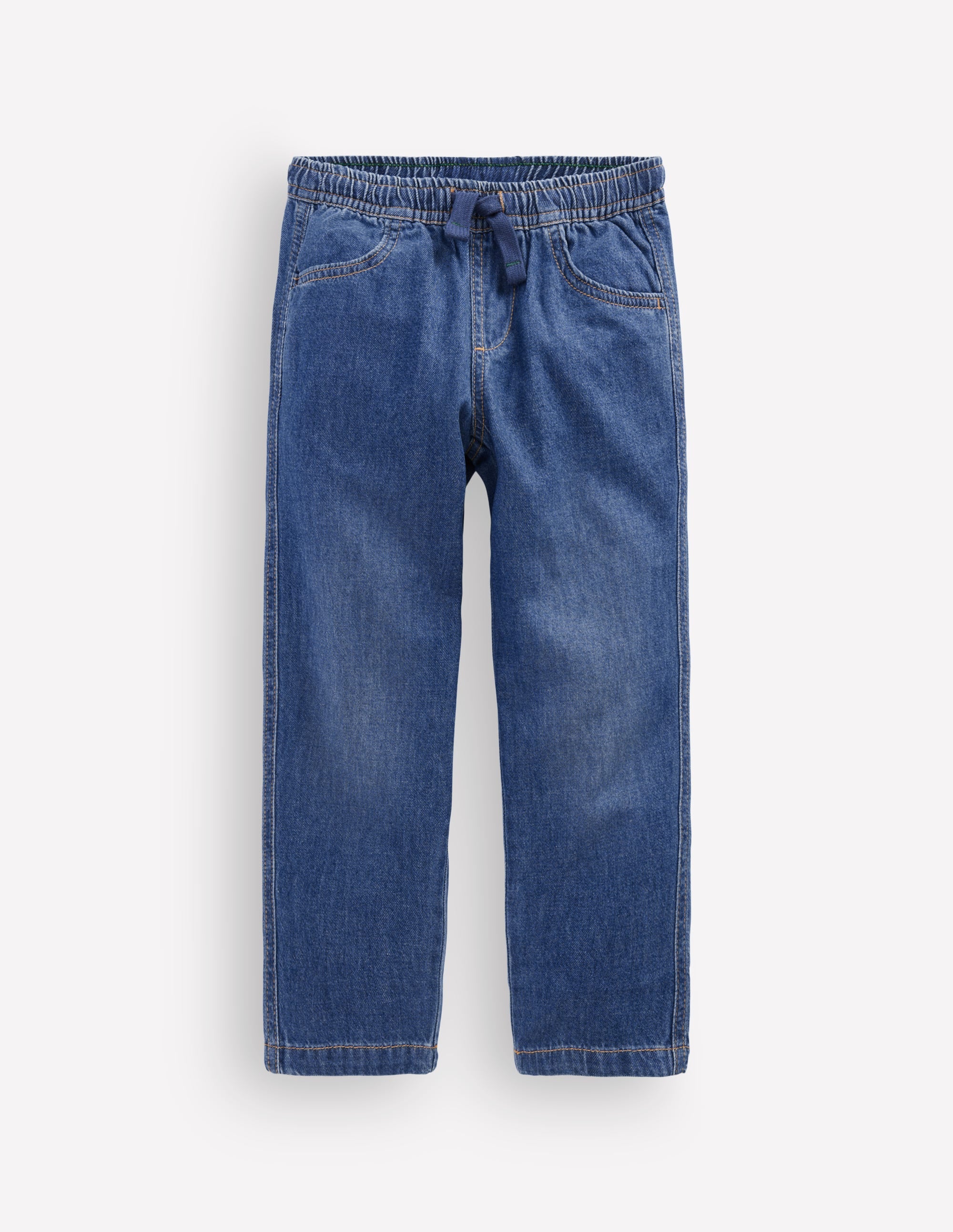 Easy Straight Pants-Denim - Image 3