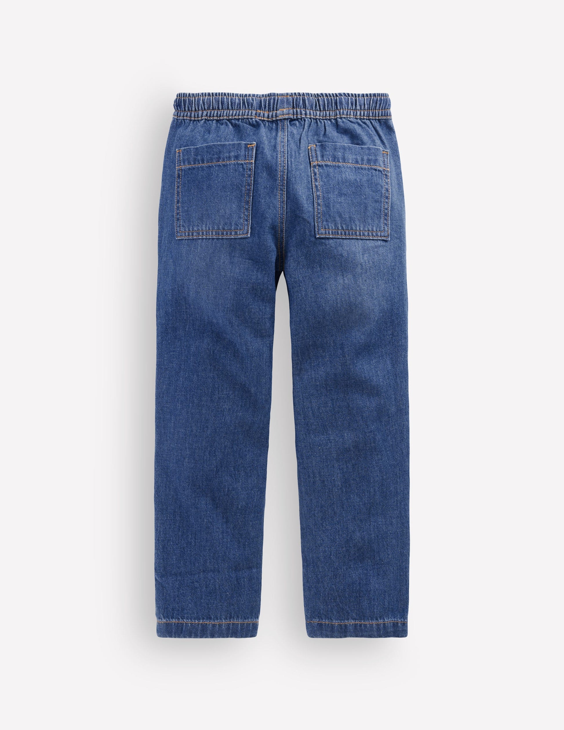 Easy Straight Pants-Denim-4