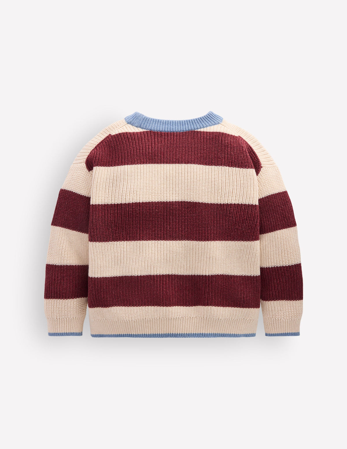 Chunky Cotton Jumper-Sweet Cherry Stripe-2