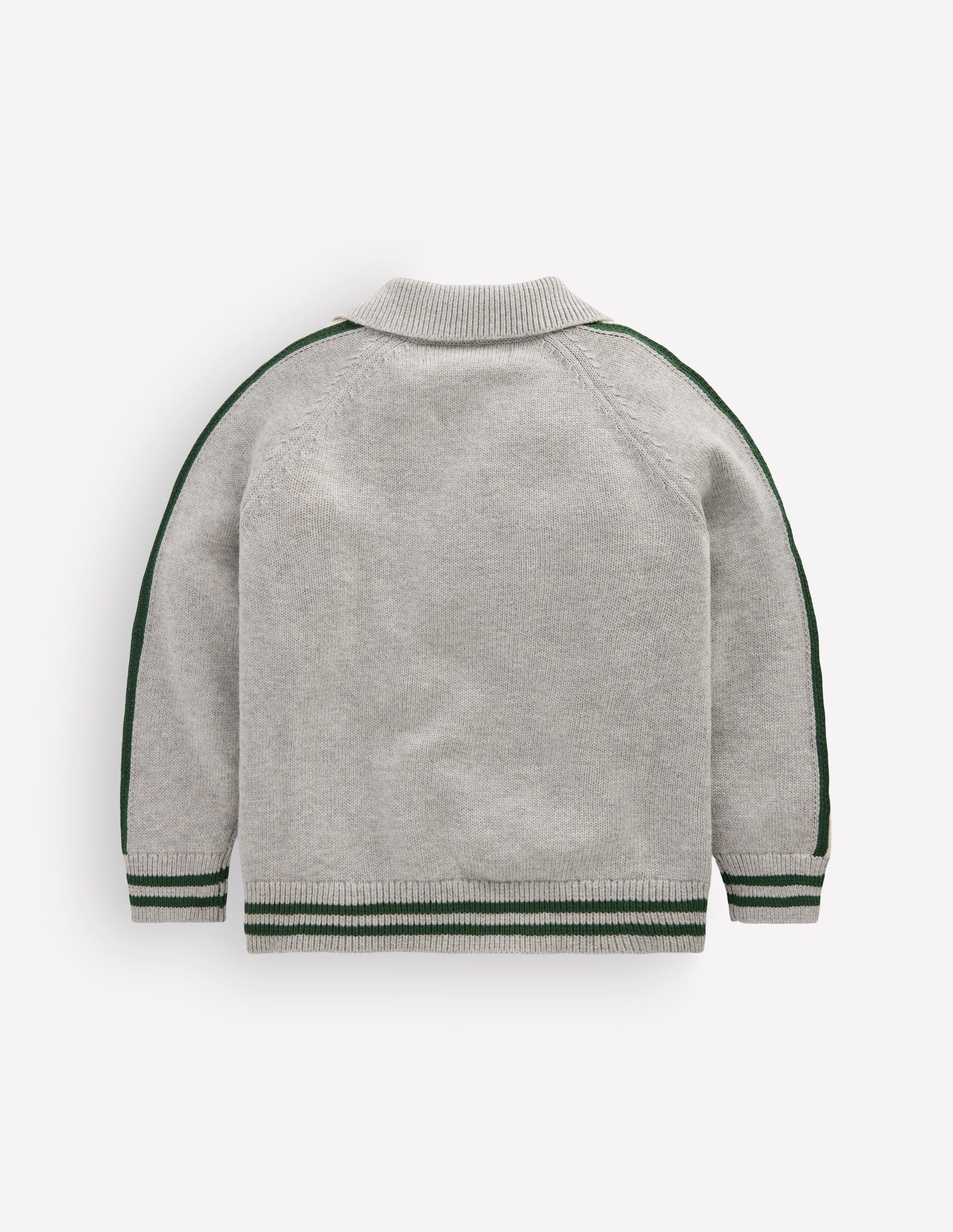Smart Zip-through Sweater-Grey Marl-4