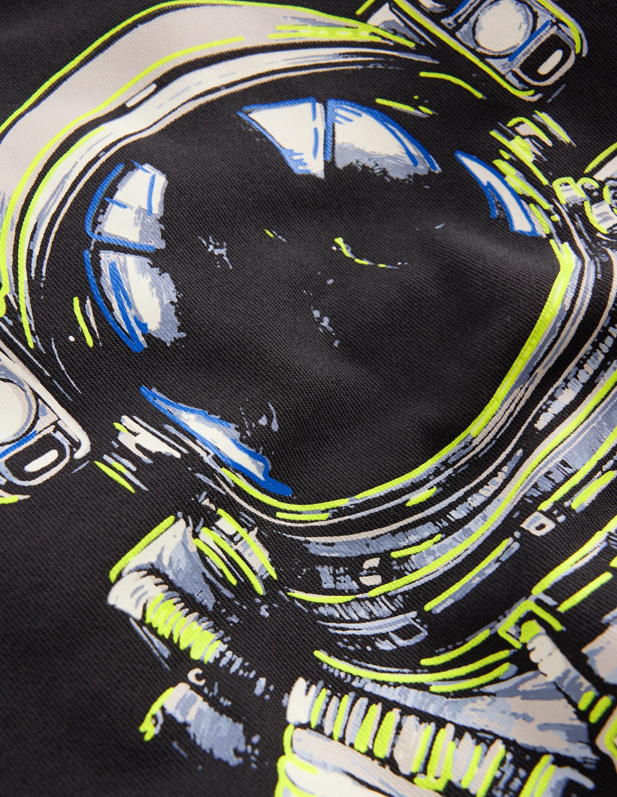Glow Printed Sweatshirt-Shadow Grey Spaceman - Image 5