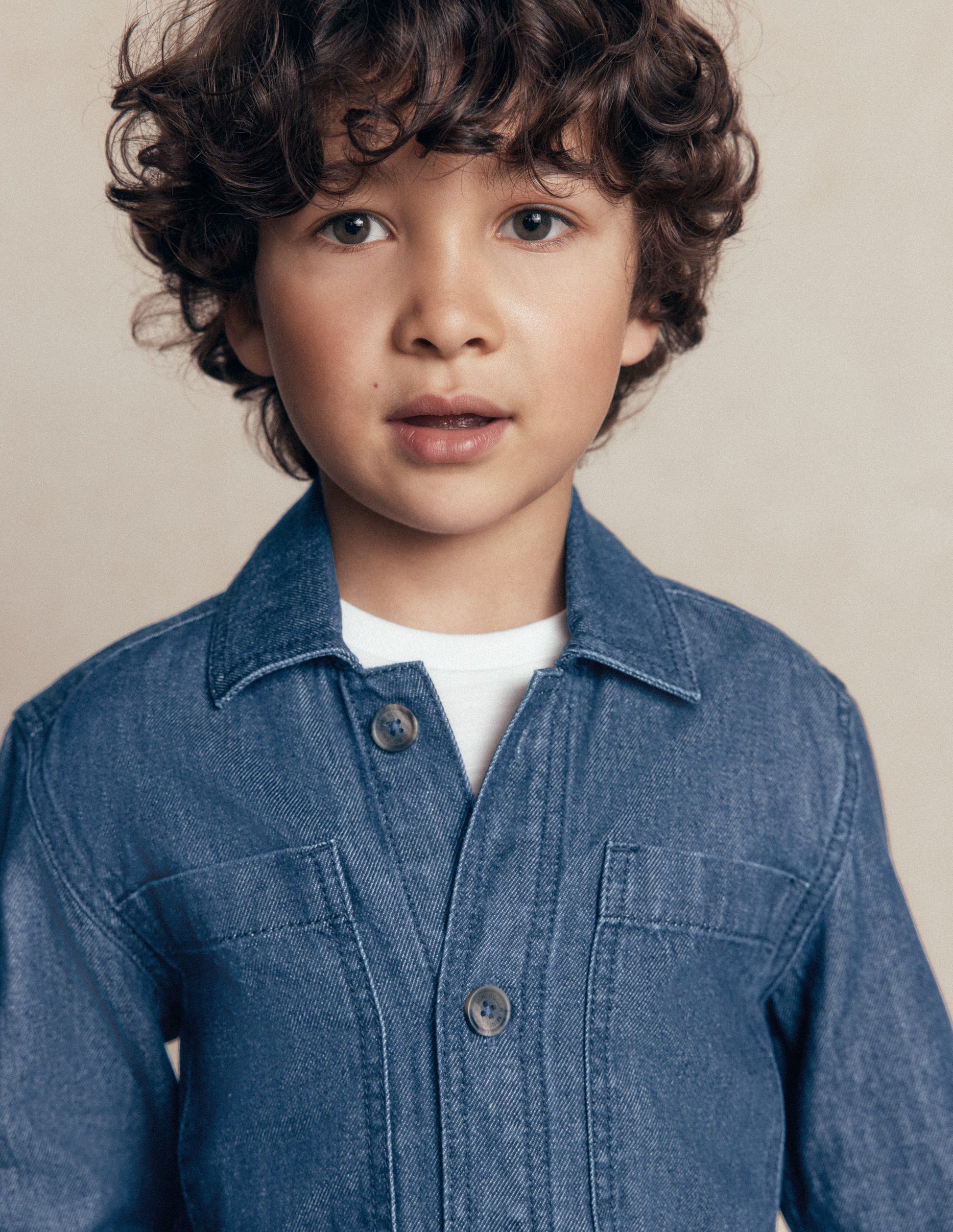 Front Pocket Overshirt-Mid Denim-2