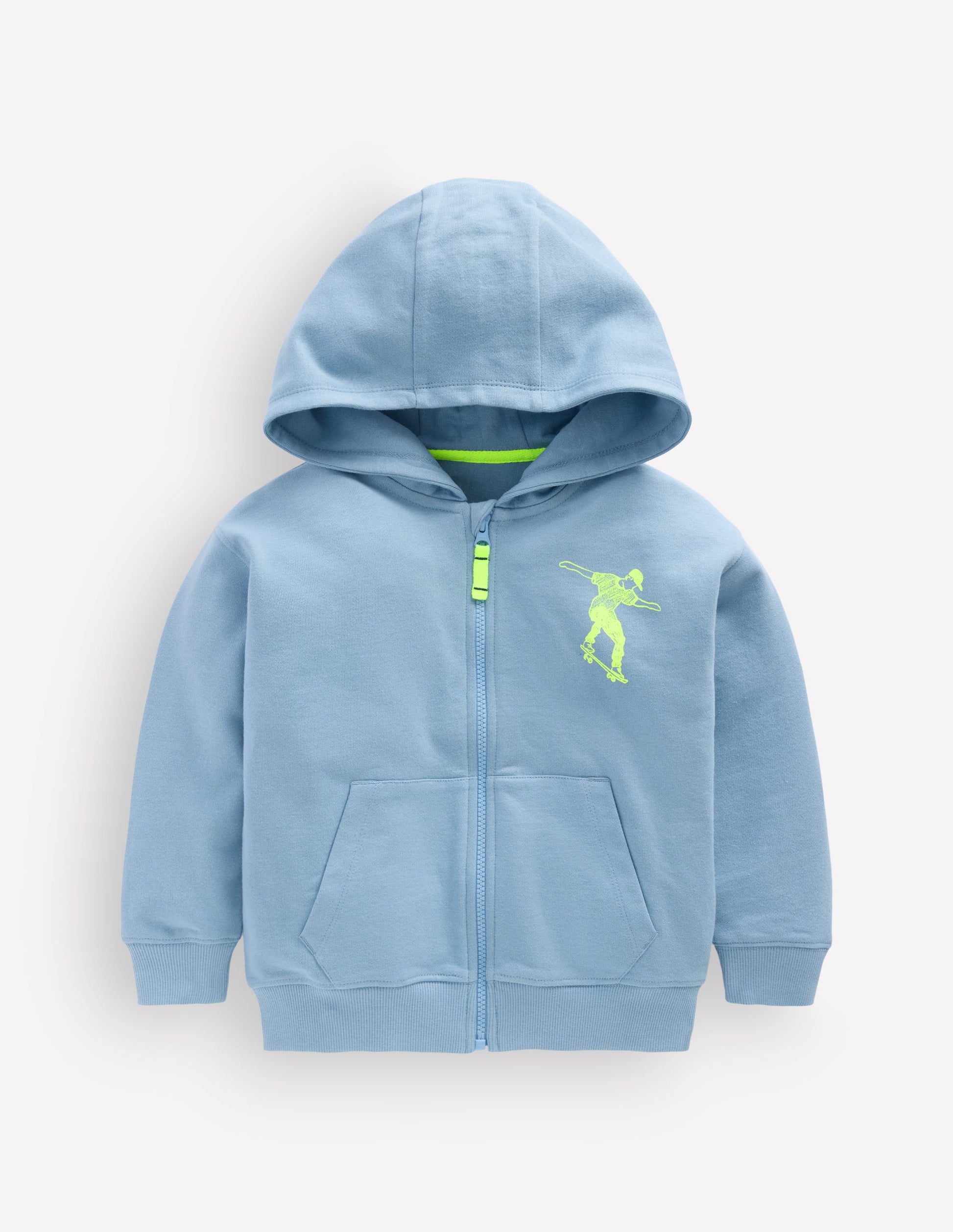 Front & Back Zip-Up Hoody-Glacier Blue Skateboards-1