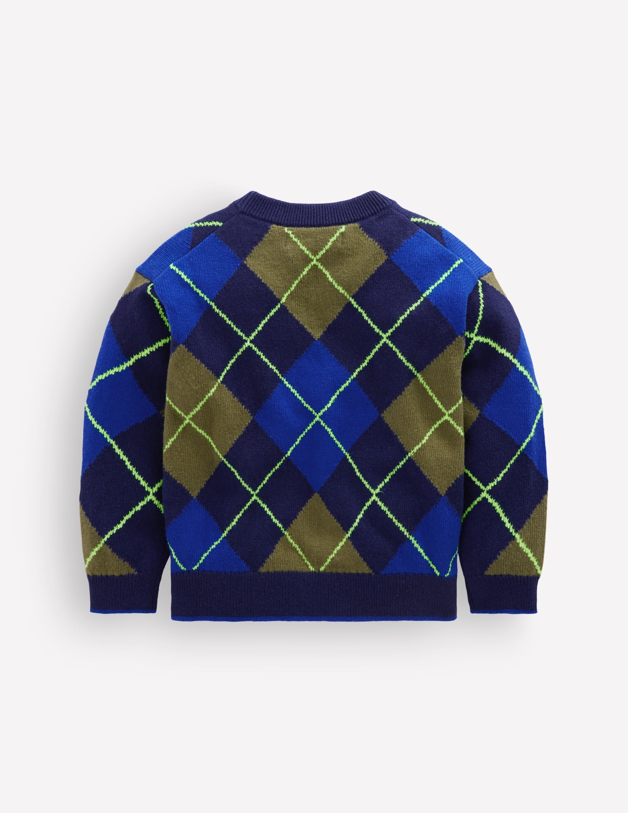 Argyle Jumper-College Navy - Image 3