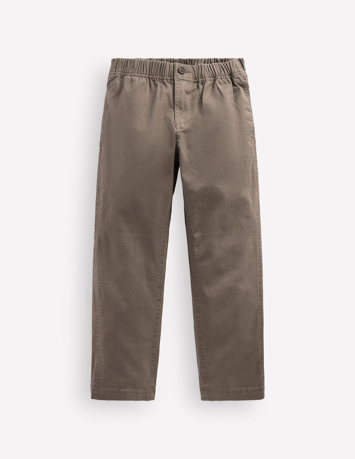 Easy Straight Chinos-Grey Walnut