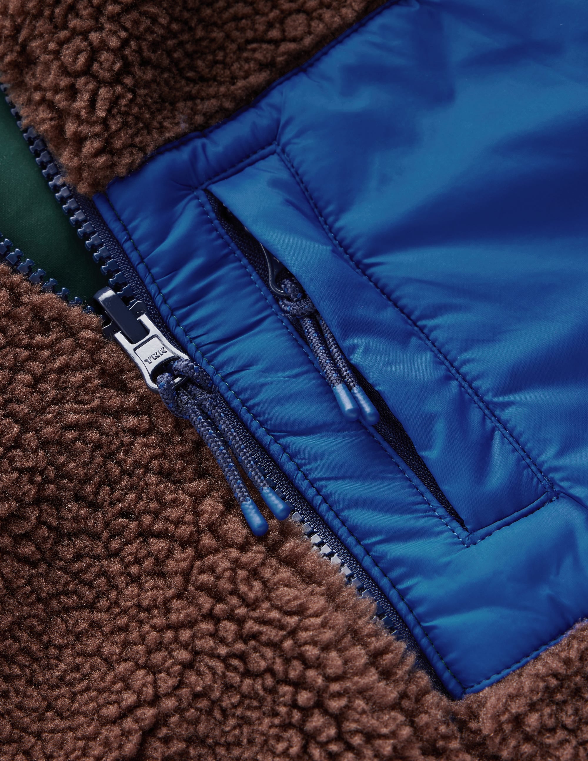 Reversible Borg Bomber-Malachite Green/Raw Umber - Image 7