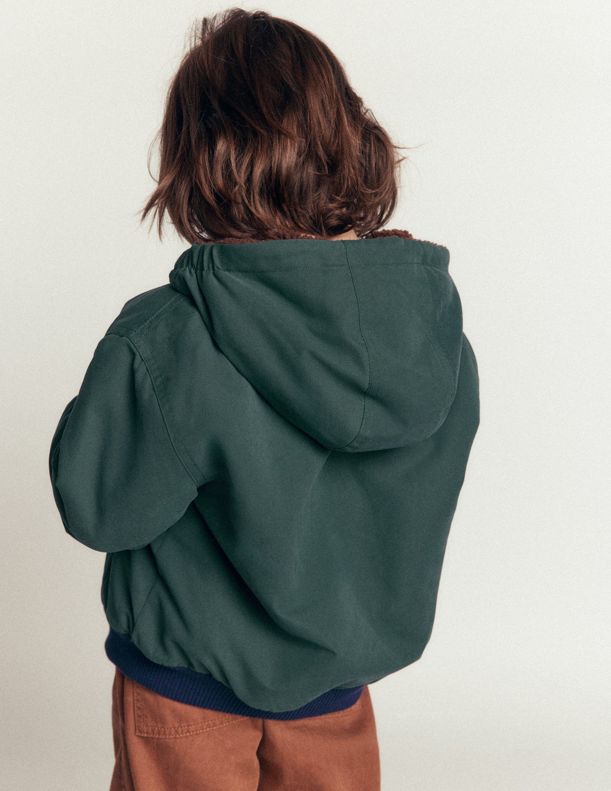 Reversible Borg Bomber-Malachite Green/Raw Umber-2