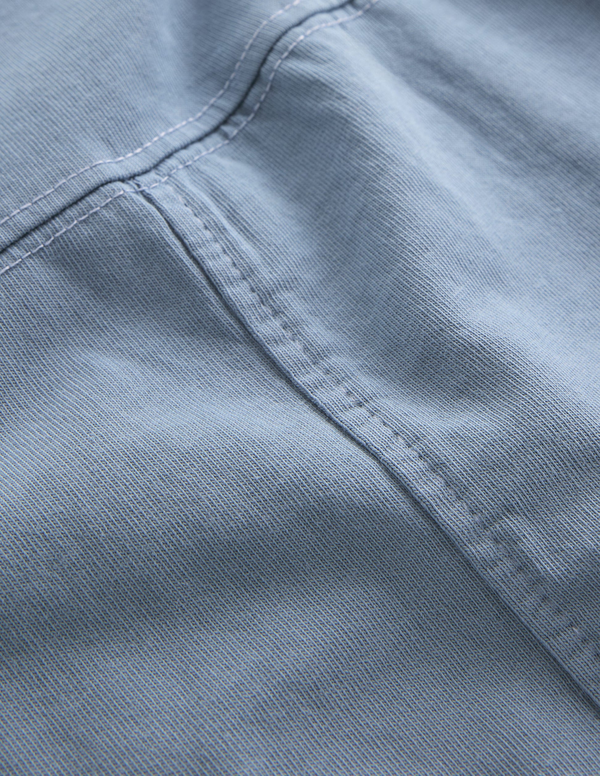 Garment Dye Cut & Sew T-shirt-French Blue-3