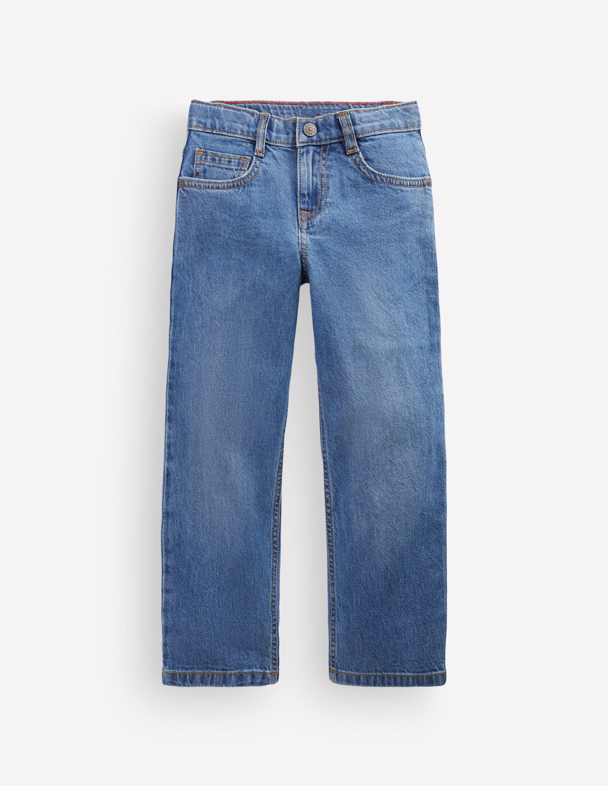 Easy Straight Jeans-Mid Wash-5
