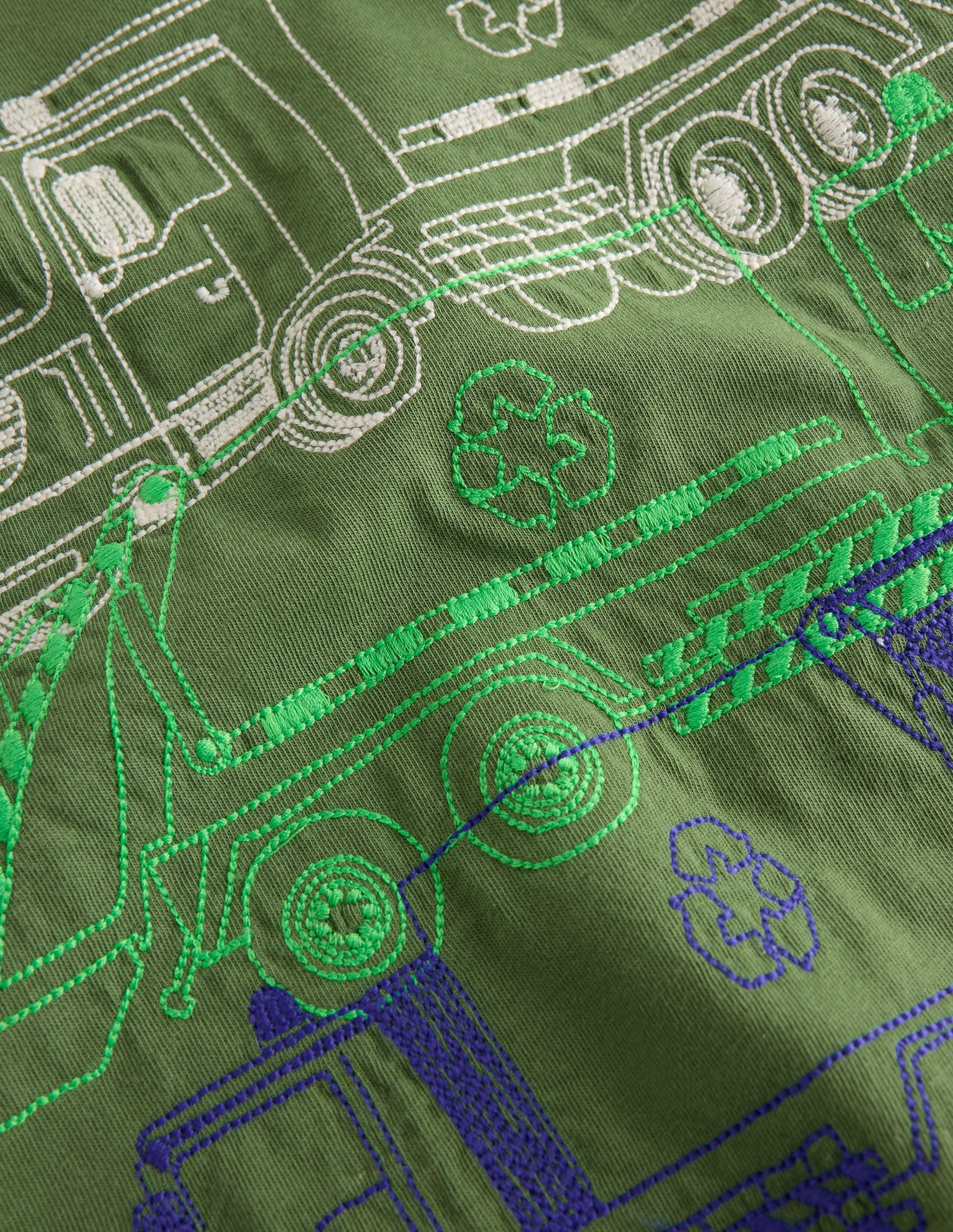 Stacking Superstitch T-shirt-DILL RECYCLE TRUCKS - Image 4