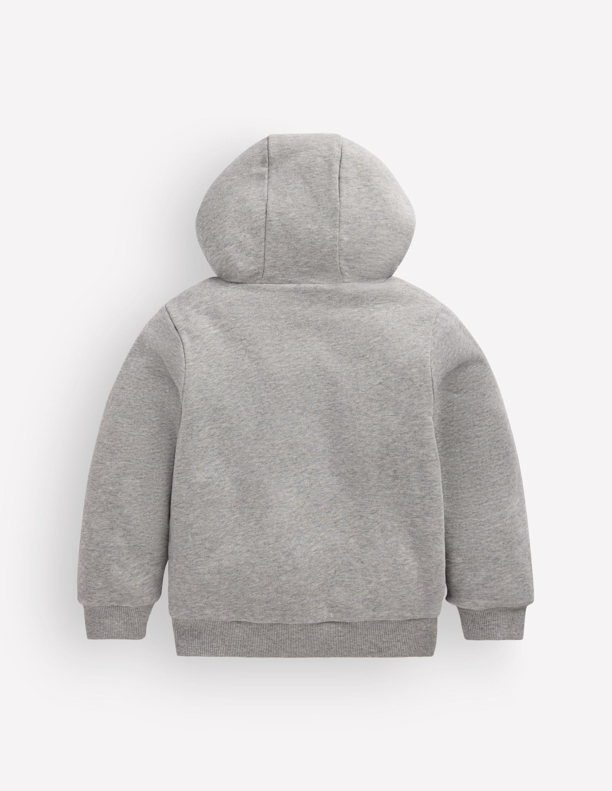 Reversible Borg Hoody-Grey Marl-2