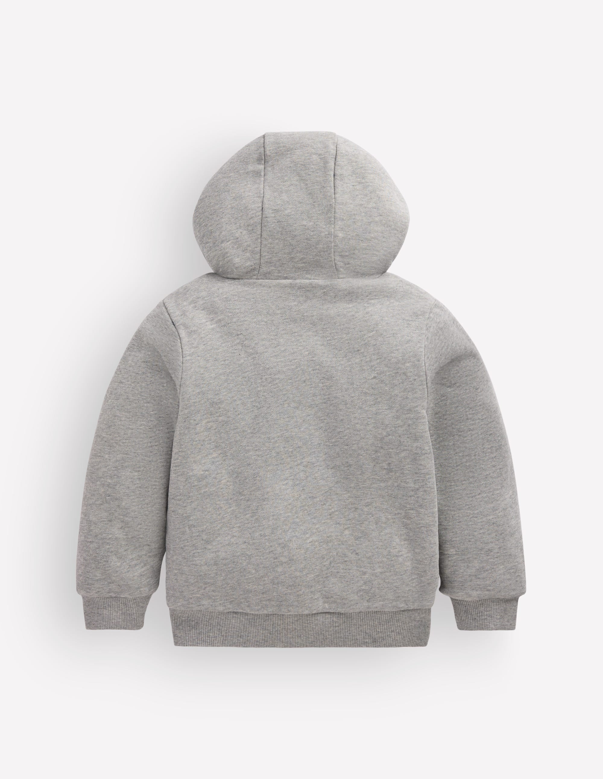 Reversible Borg Hoody-Grey Marl - Image 2