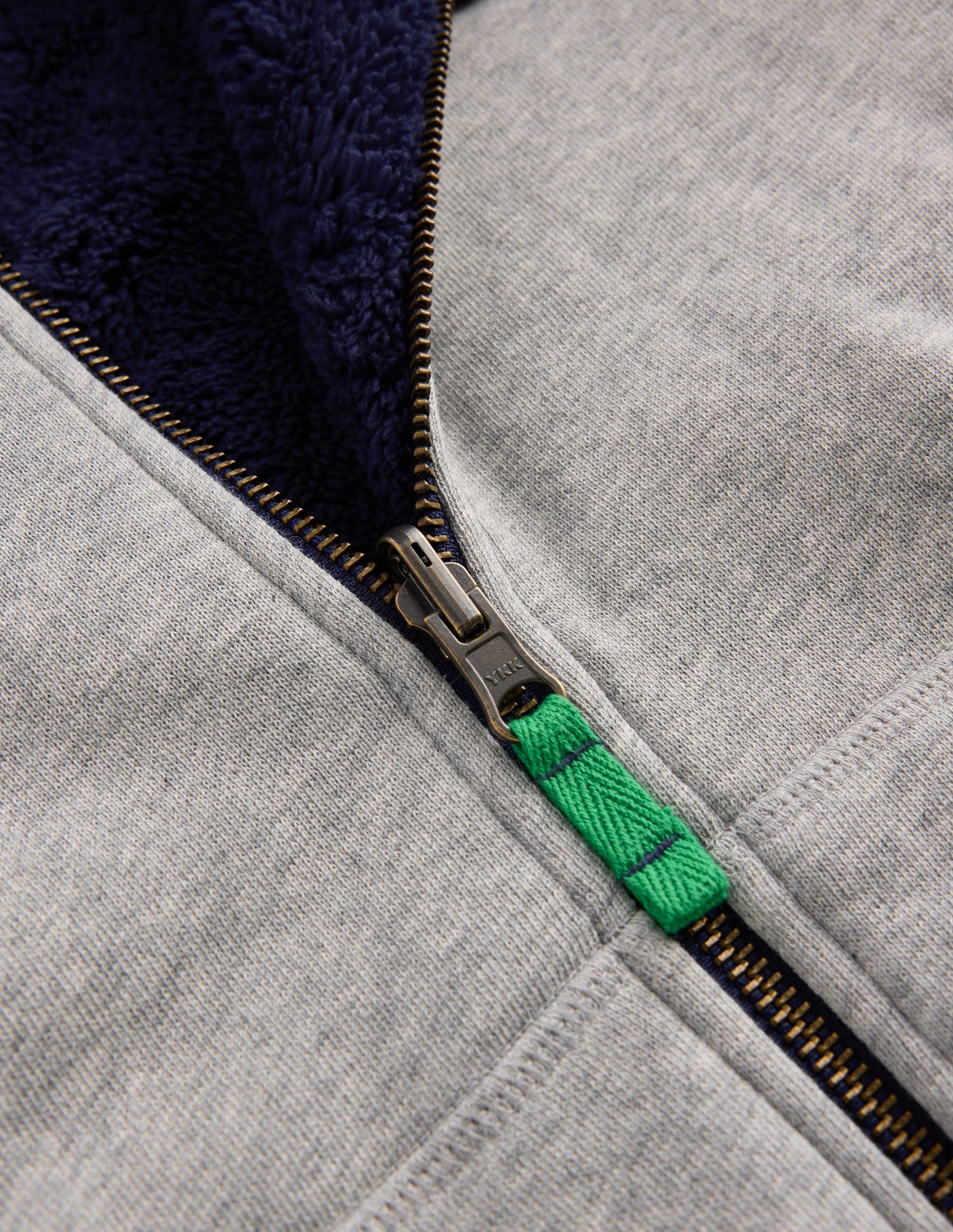 Reversible Borg Hoody-Grey Marl - Image 3