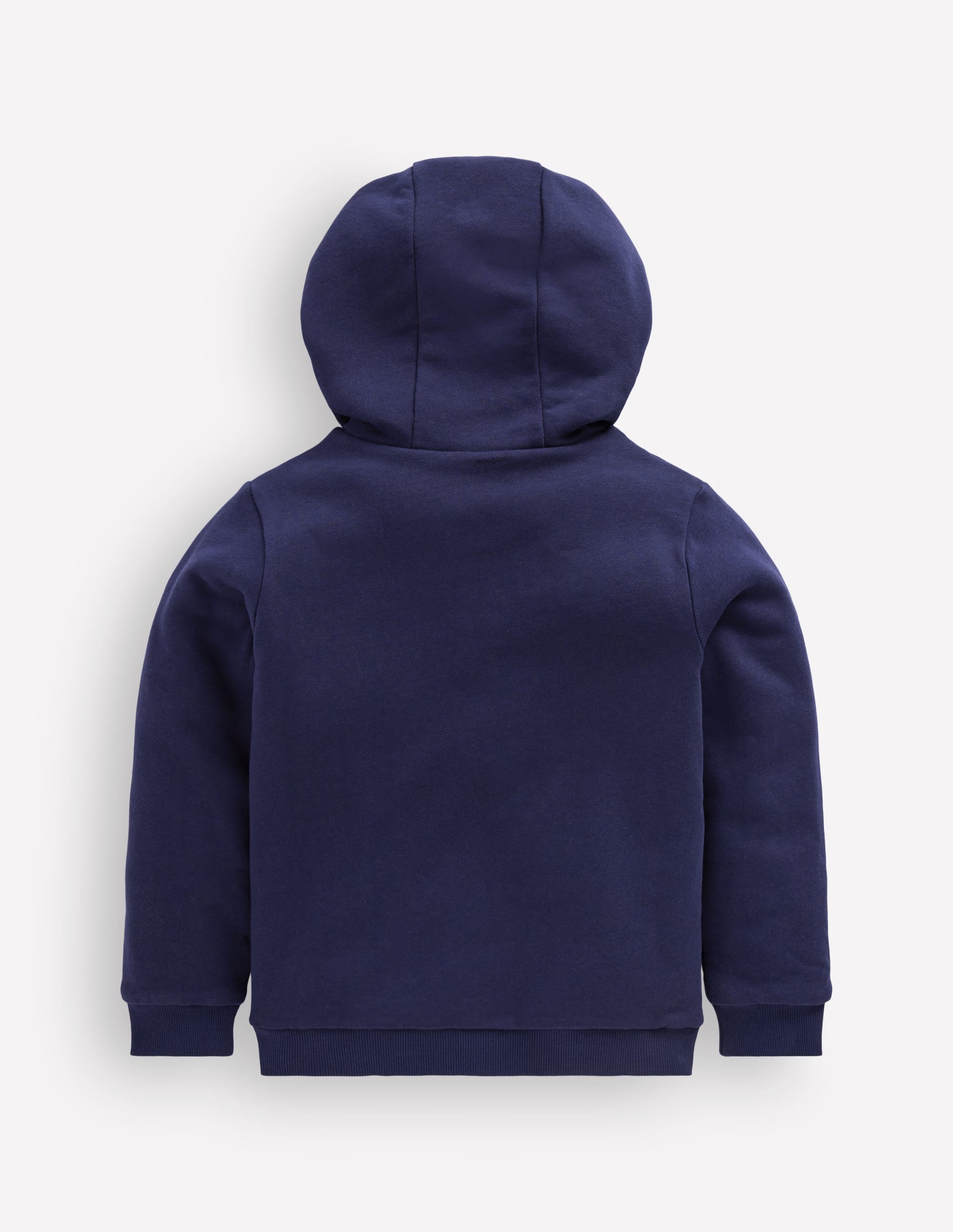 Reversible Borg Hoody-College Navy - Image 2