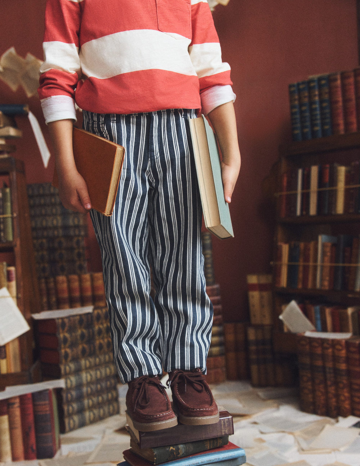 Regular Straight Jeans-Pin Stripe-5