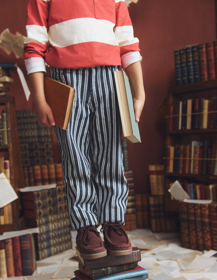 Regular Straight Jeans-Pin Stripe