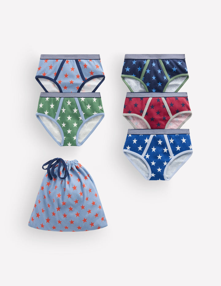 5-Pack Underwear-Multi Stars
