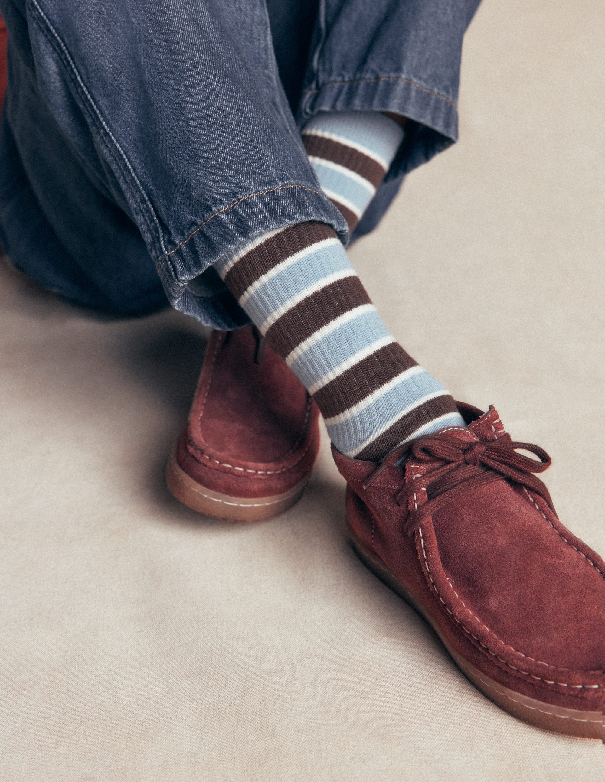 Suede Moccasin Shoe-Woodland Brown - Image 1