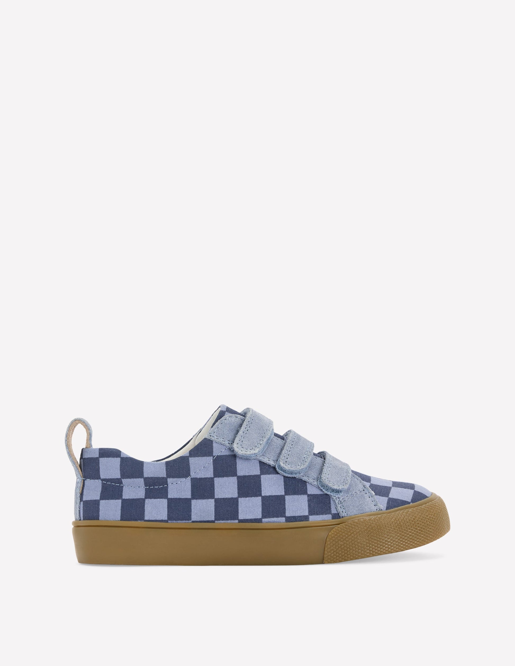 Low Tops (Boys)-Checkerboard Blue-1
