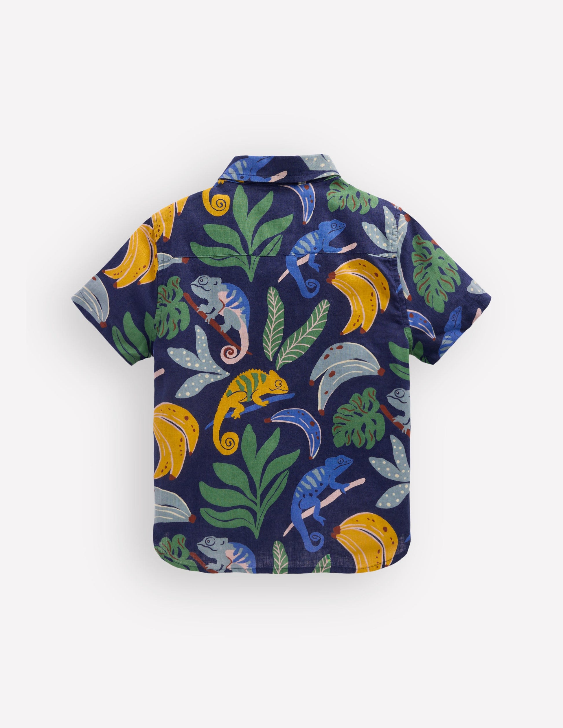 Cotton Linen Shirt-Multi Chameleon-2