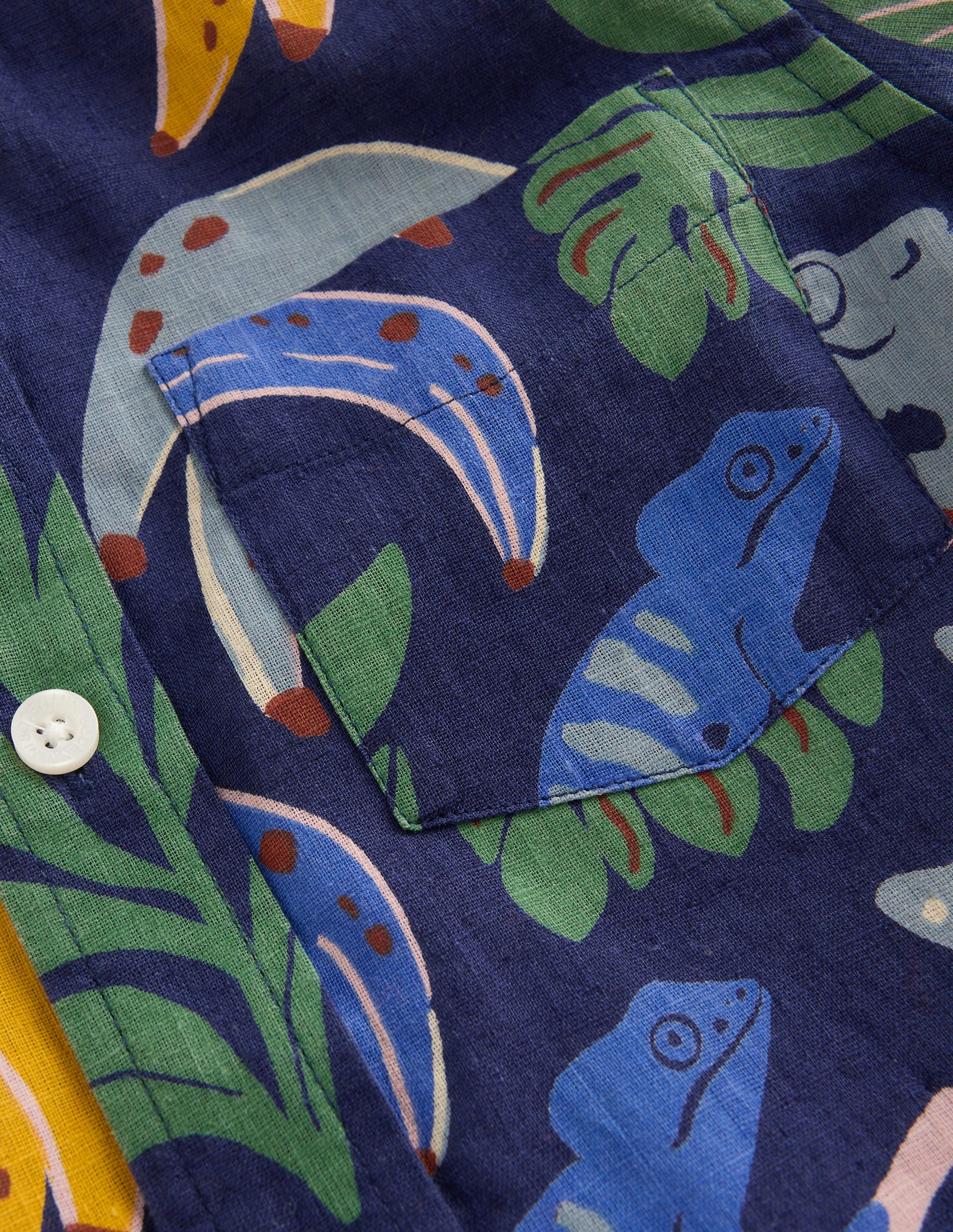 Cotton Linen Shirt-Multi Chameleon-3