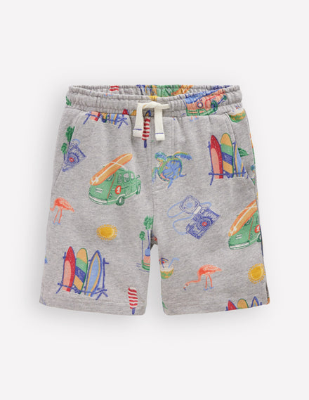 Printed Shorts-Chambray Holiday