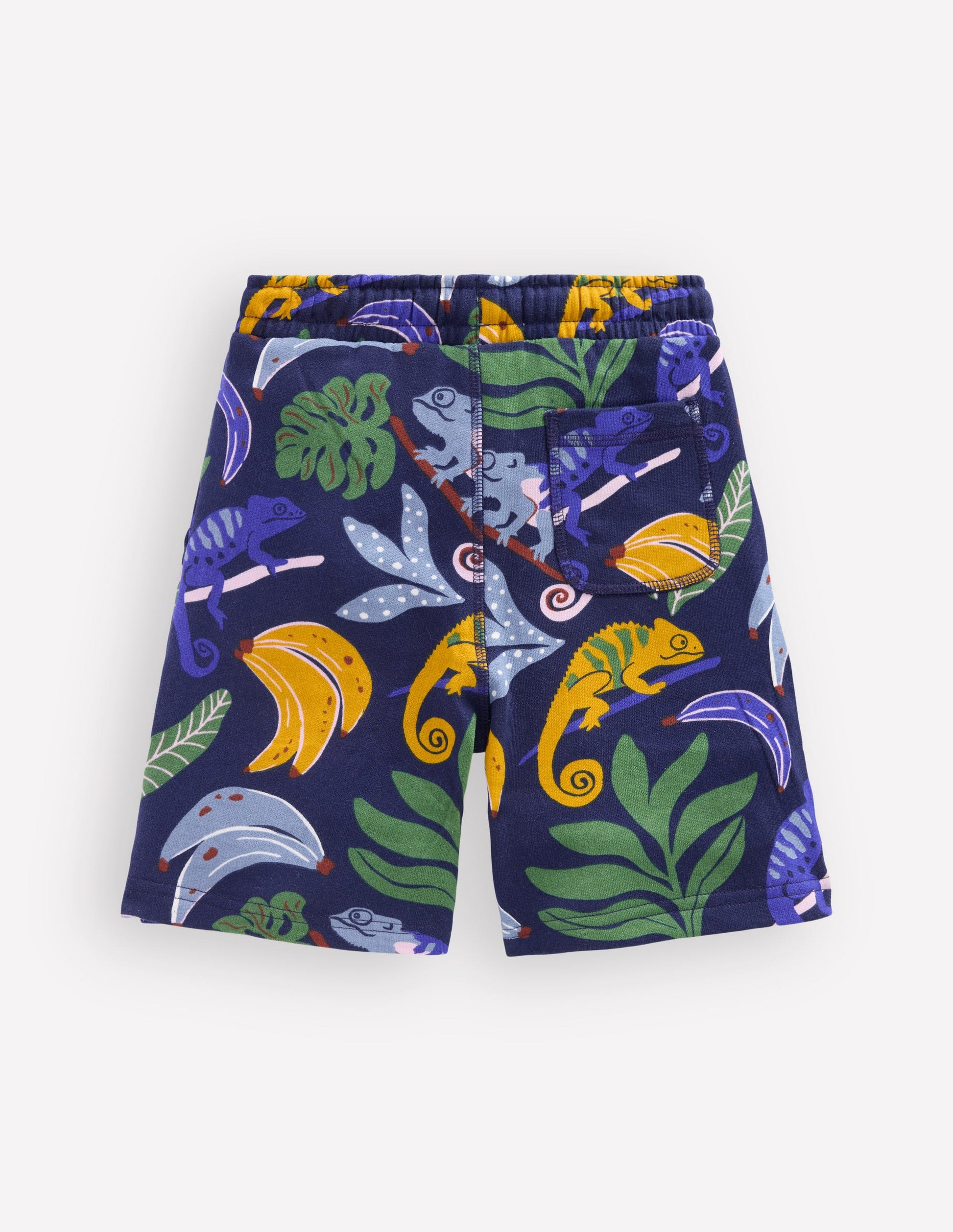 Printed Shorts-Navy Chameleon-2