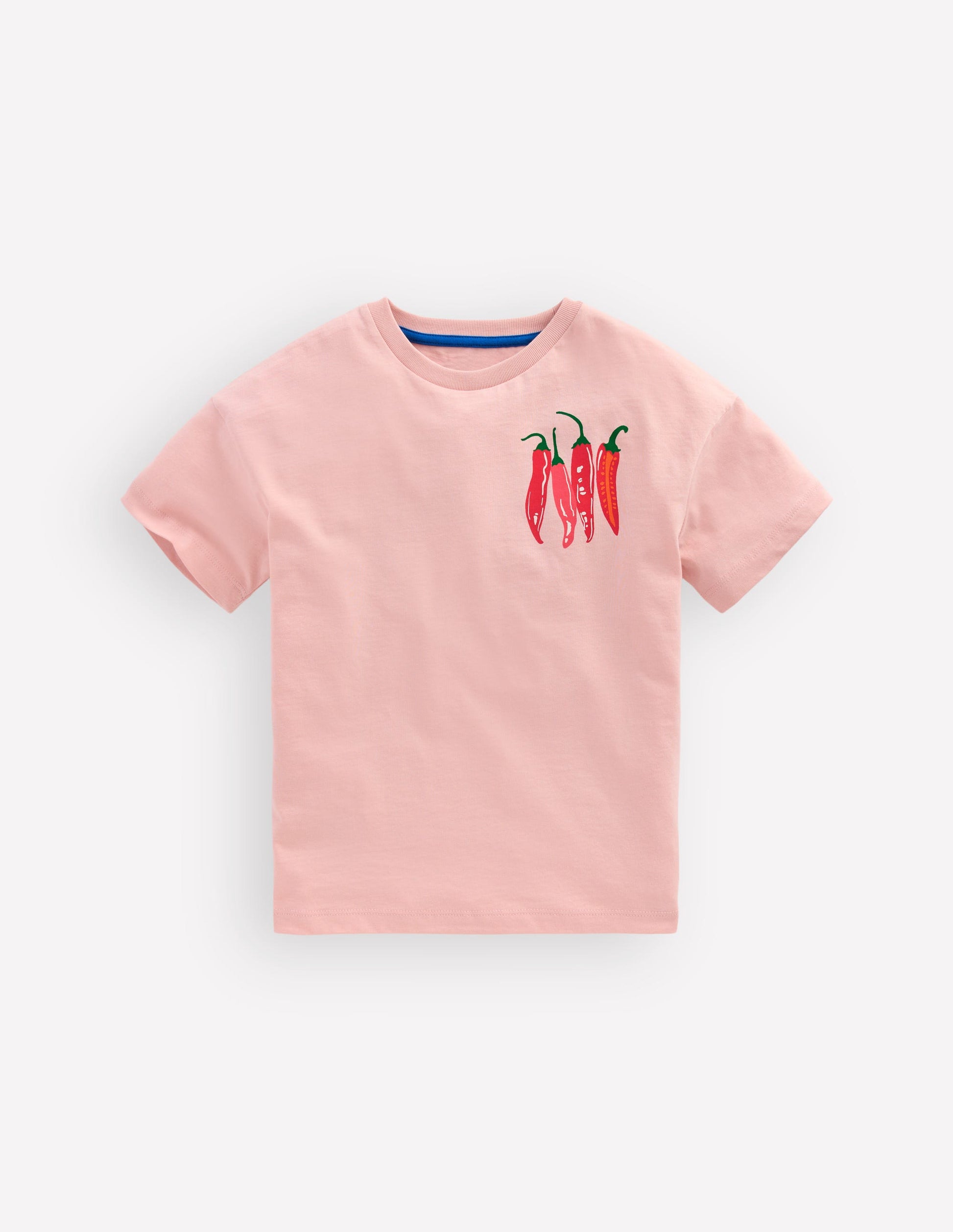 Front & Back Graphic T-shirt-Vintage Pink Chillis-1