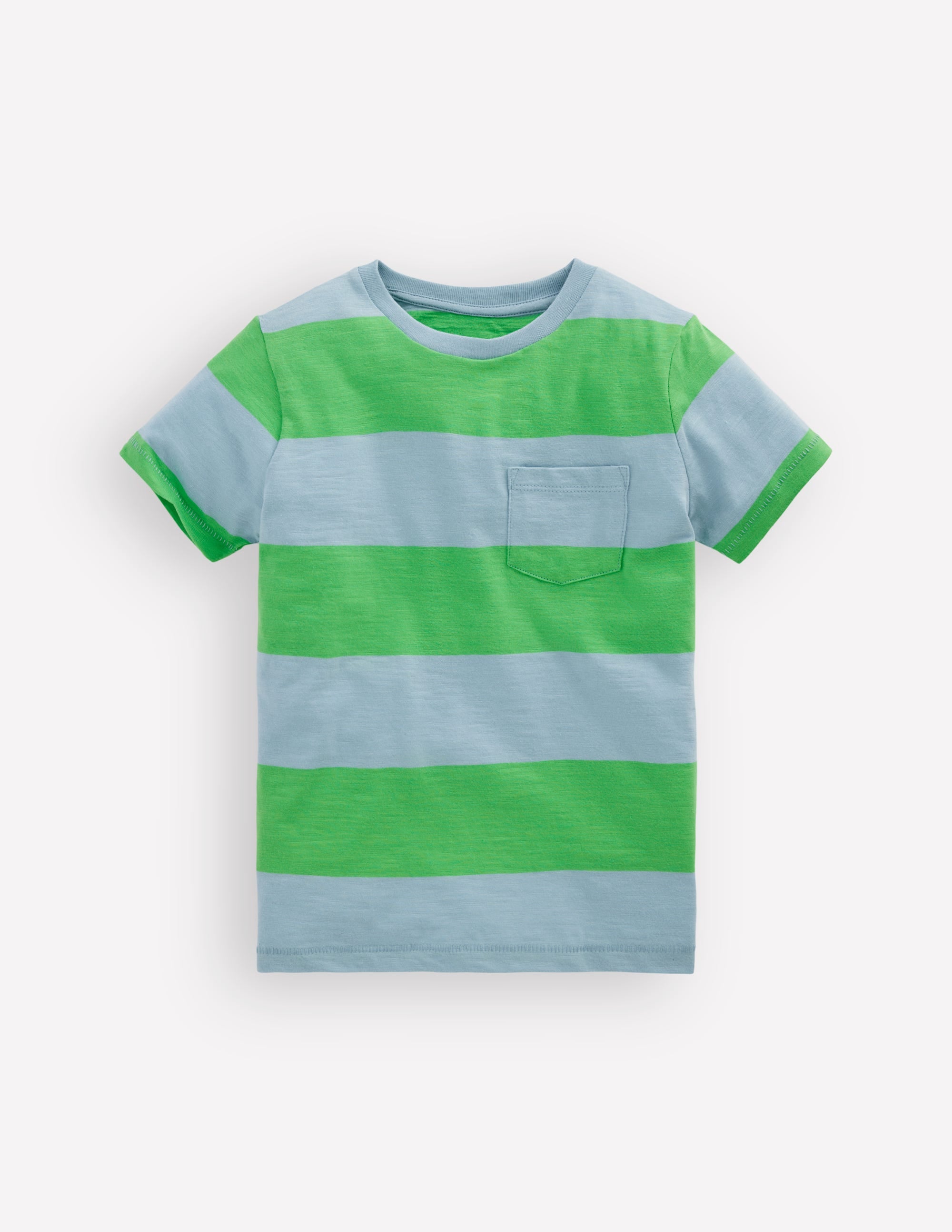 Everyday Short Sleeve T-Shirt-Parakeet Green/Vintage Blue - Image 1