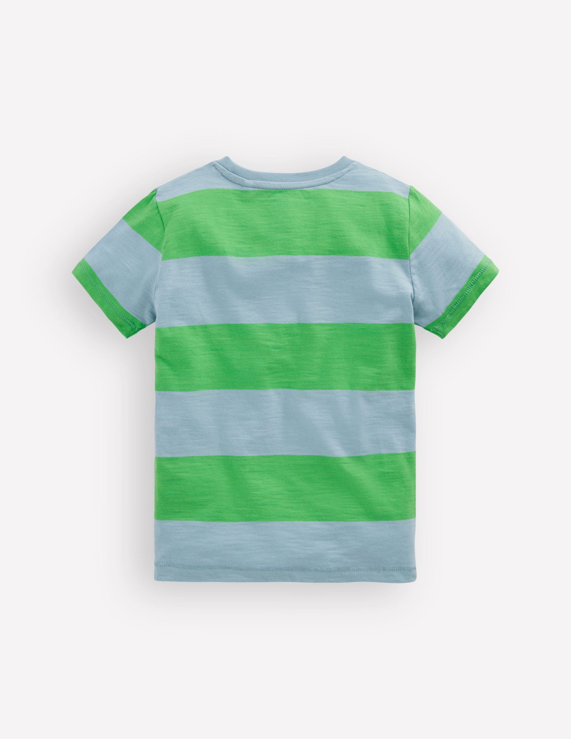 Everyday Short Sleeve T-Shirt-Parakeet Green/Vintage Blue-2