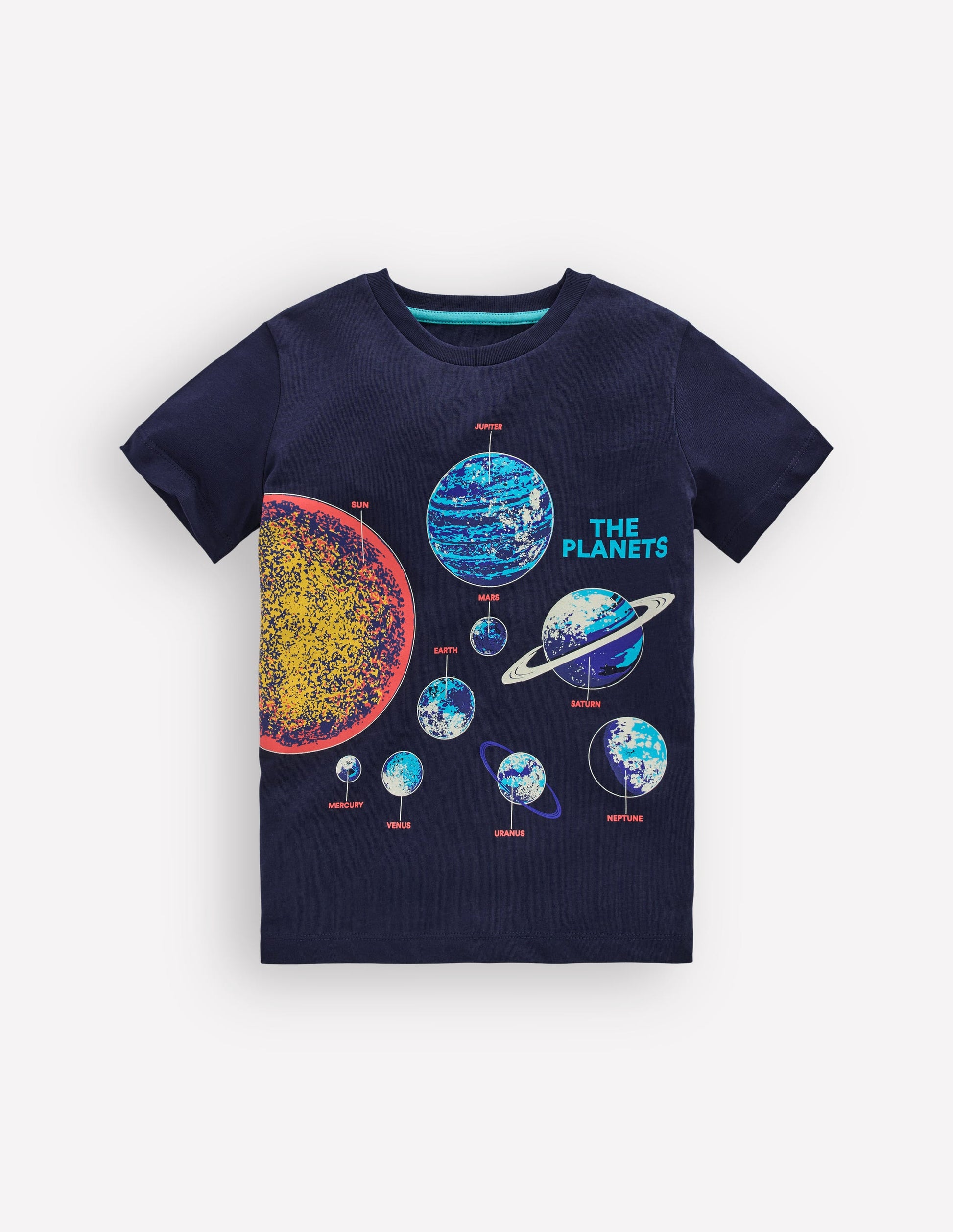 Glow-In-The-Dark T-shirt-Dark Blue Space-1