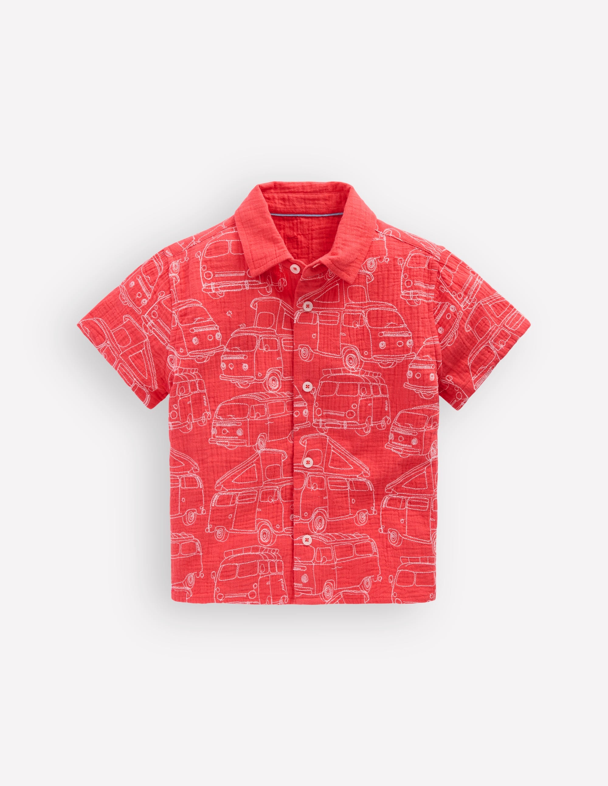 Double Cloth Shirt-Cayenne Embroidery - Image 2