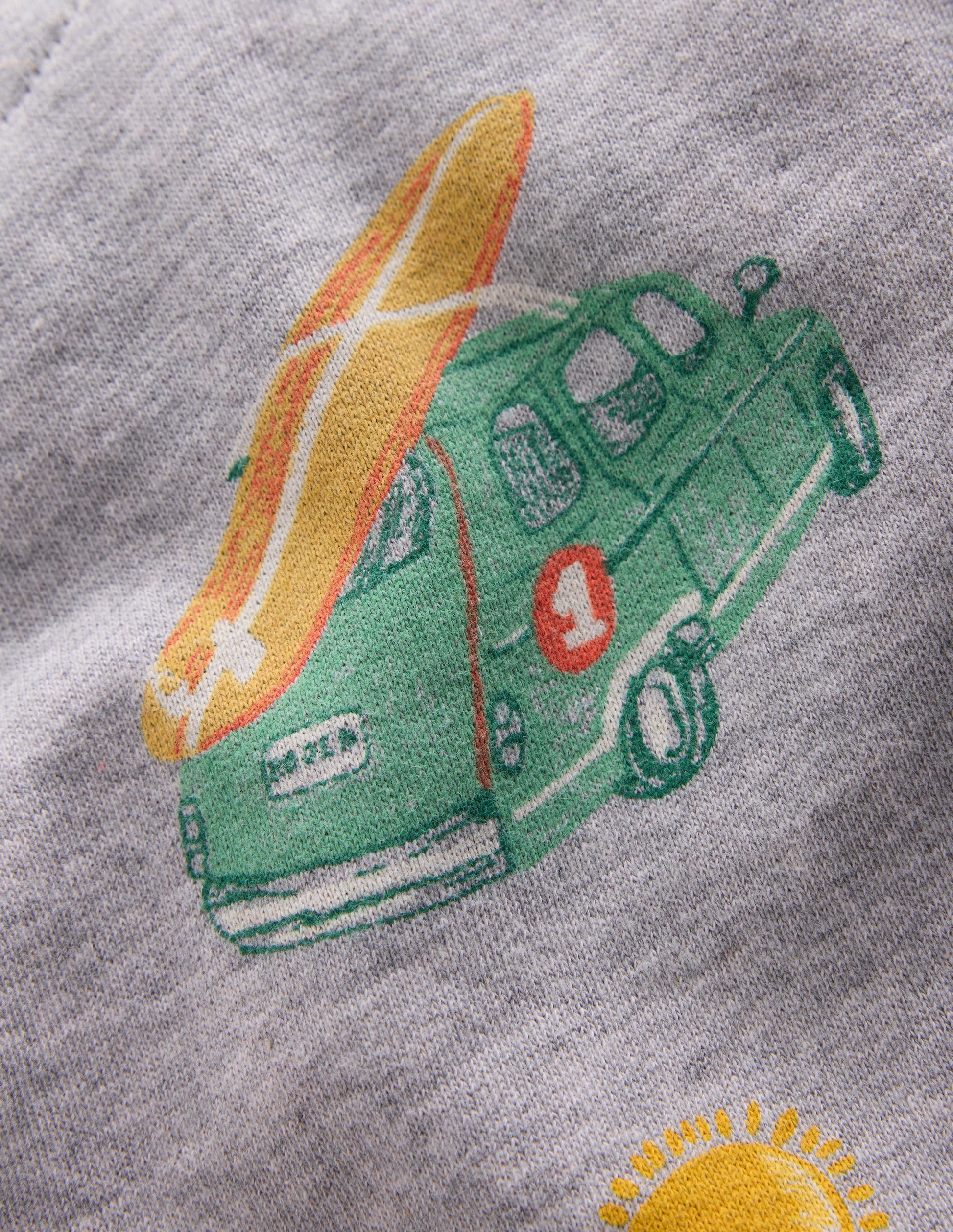 Everyday Printed Sweatshirt-Grey Marl Sketchy Holiday-4