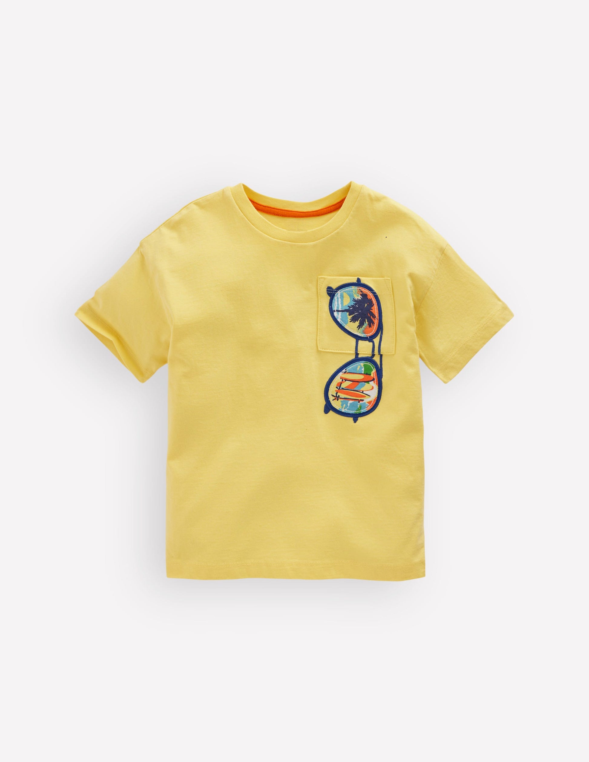 Short Sleeve Badge T-shirt-Sundress Holiday Sunglasses-2