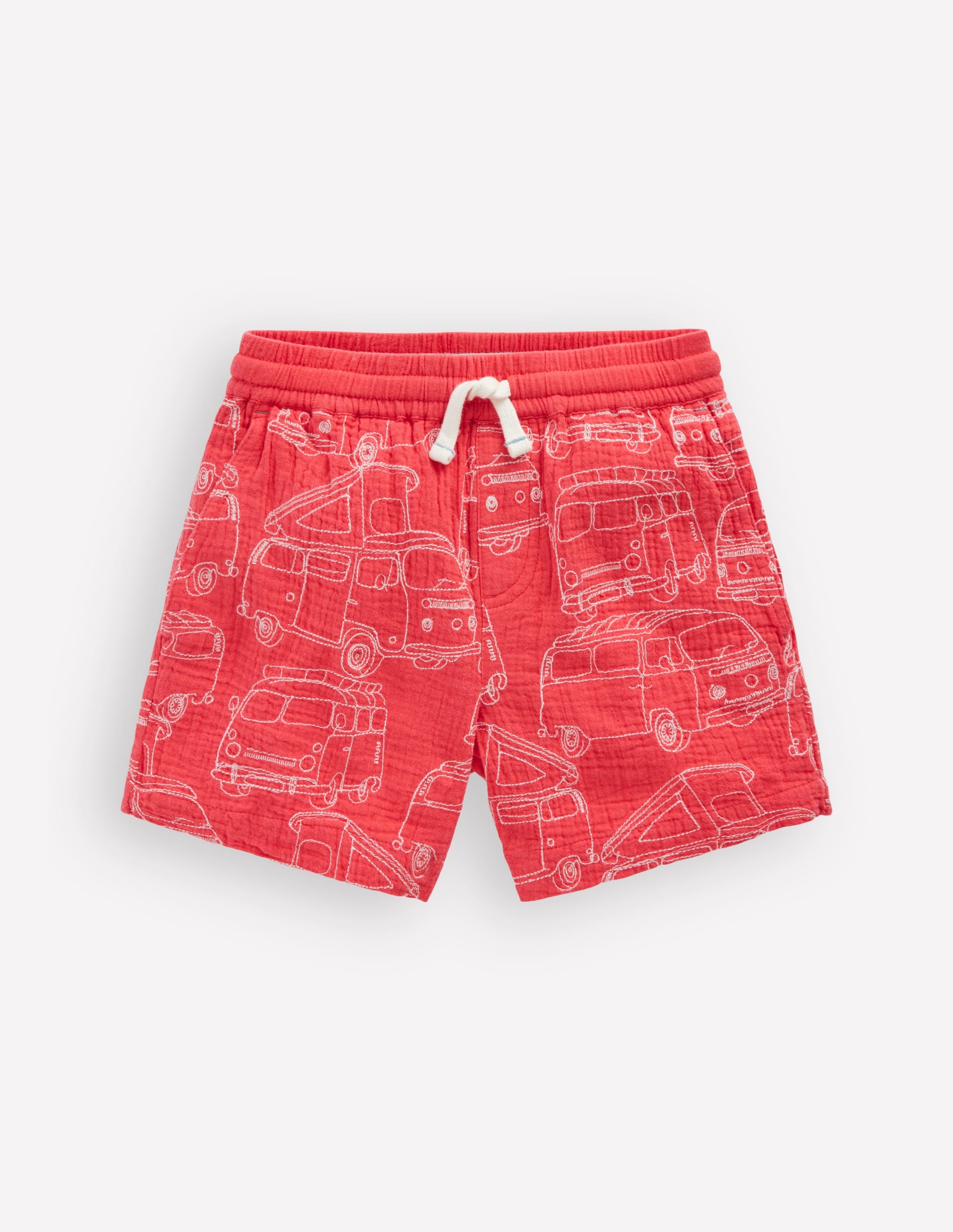 Double Cloth Shorts-Cayenne Embroidery - Image 2