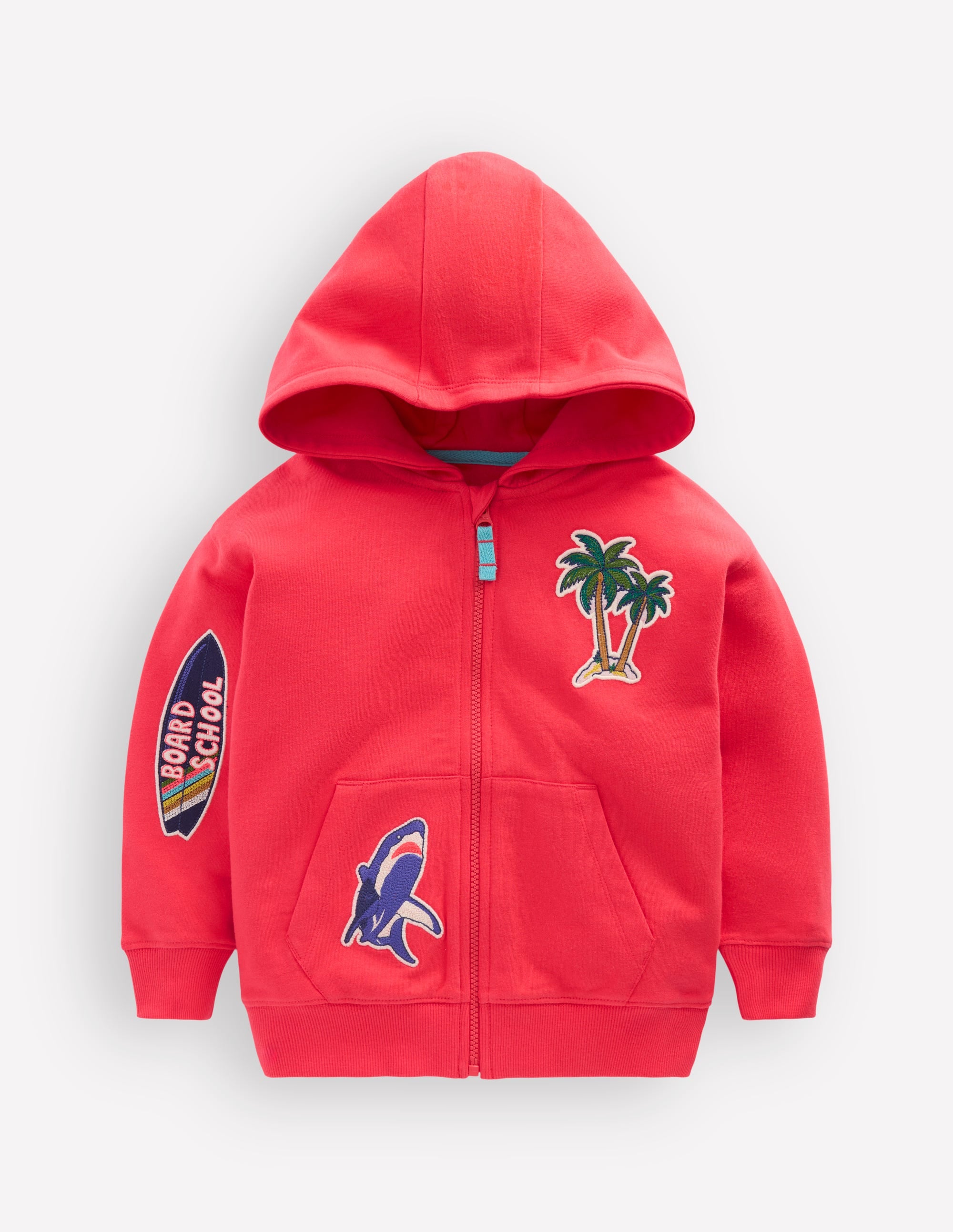 Badge Superstitch Hoodie-Jam Red Holiday - Image 1