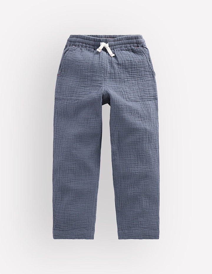 Double Cloth Summer Pants-North Sea Blue