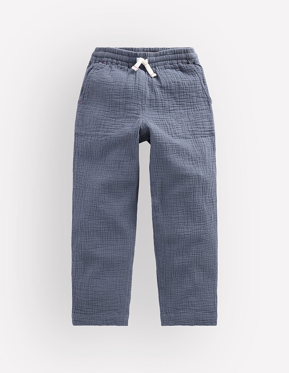Double Cloth Summer Trouser-North Sea Blue-1