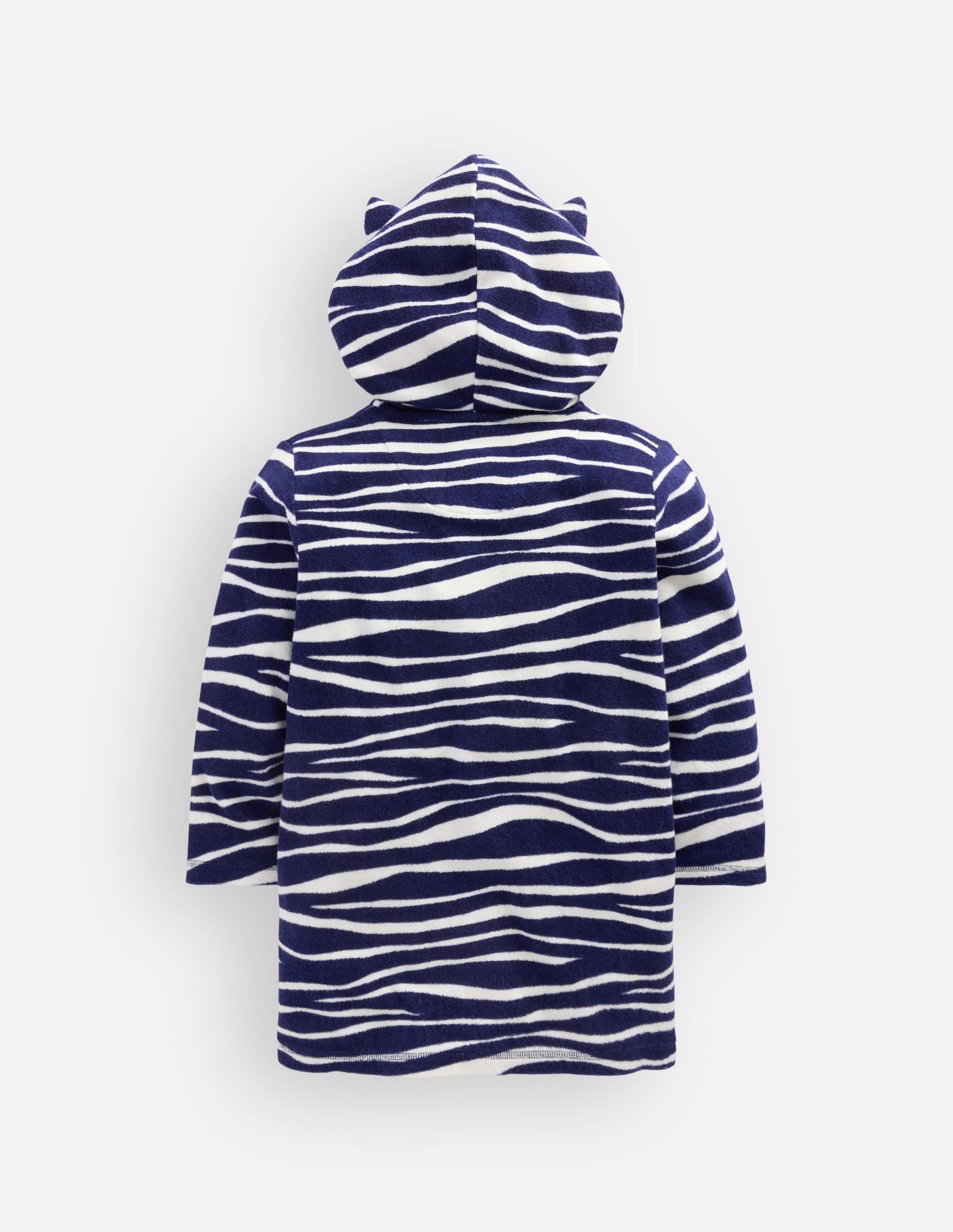 Fun Towelling Zip-up Throw On-Zebra - Image 4
