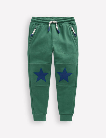 Warrior Knee Joggers-Blue Spruce Star Knee-4