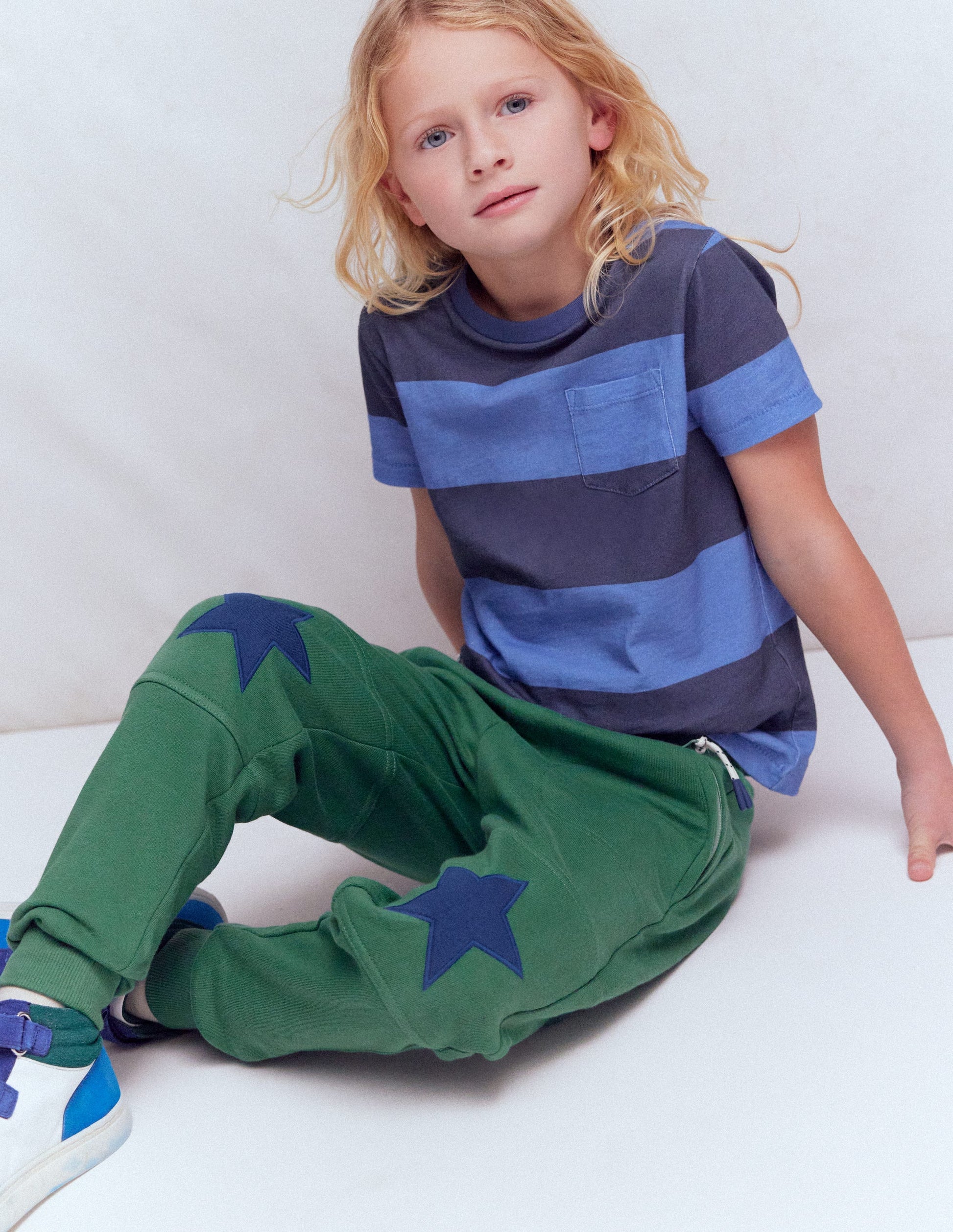 Warrior Knee Joggers-Blue Spruce Star Knee-3