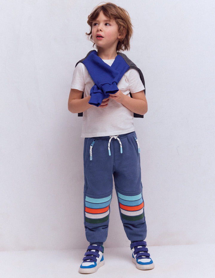Warrior Knee Joggers-Starboard Blue Stripe Knee