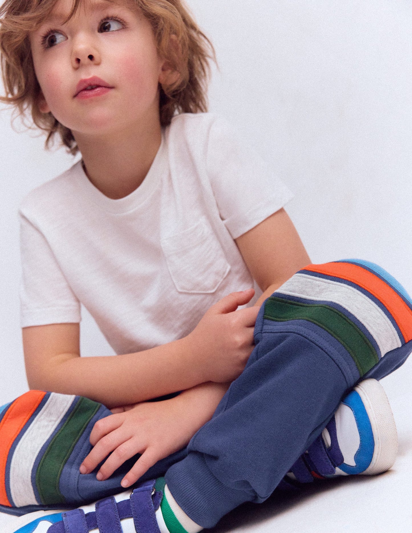 Warrior Knee Joggers-Starboard Blue Stripe Knee