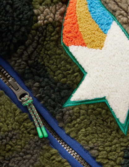 Cosy Borg Jacket-Camo Badges-6