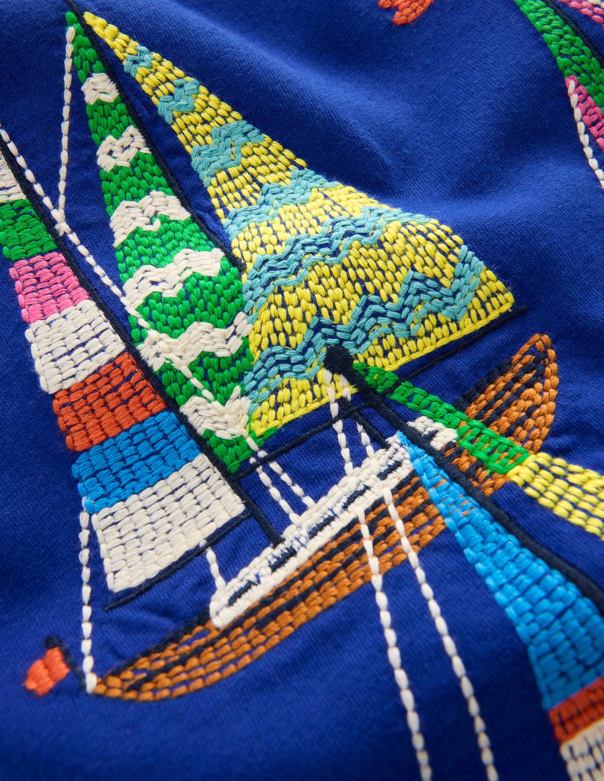 Superstitch T-Shirt-Sapphire Blue Boats-3