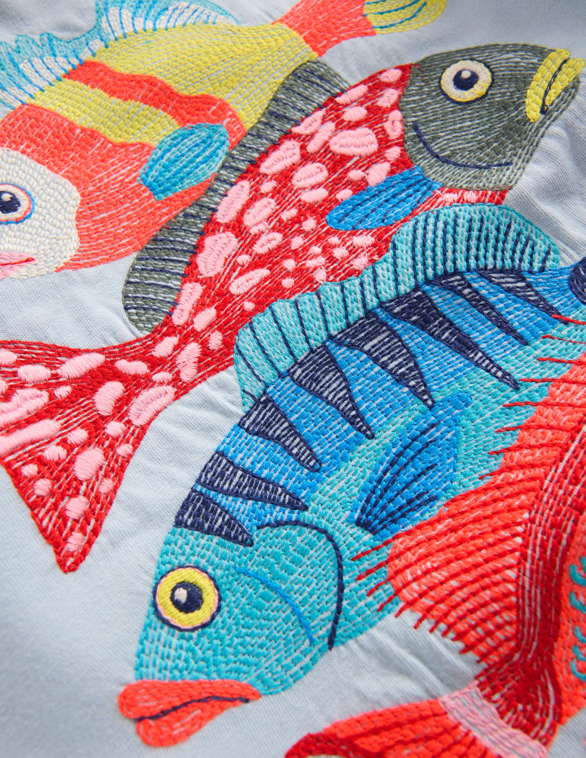 Superstitch T-Shirt-Misty Blue Fish | Boden USA